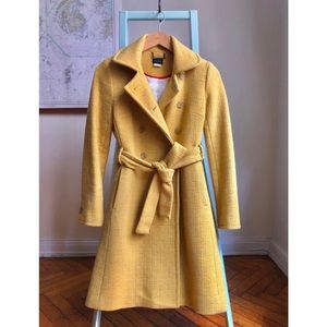 J. Crew Yellow Tweed Winter/Fall Coat 🧥💛❤️